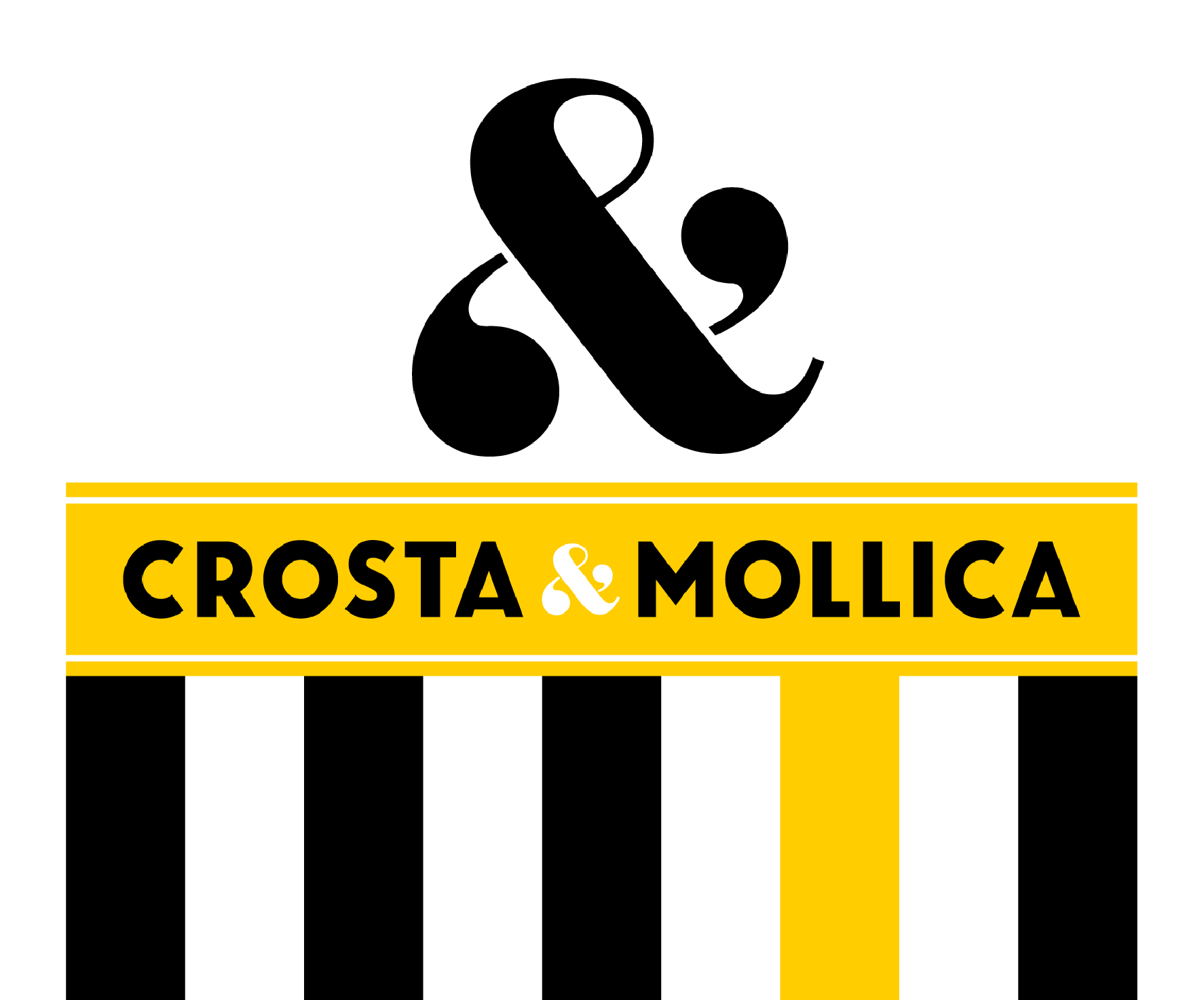 Crosta & Mollica - Full width stripe logo@short